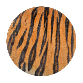Tabla De Cortar Textura realista de piel de tigre.