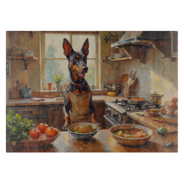 Tabla De Cortar Thai Ridgeback cocinando en la cocina (Anverso)