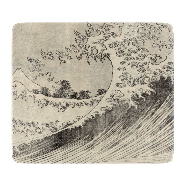 Tabla De Cortar The Big Wave (de Katsushika Hokusai) (Anverso)