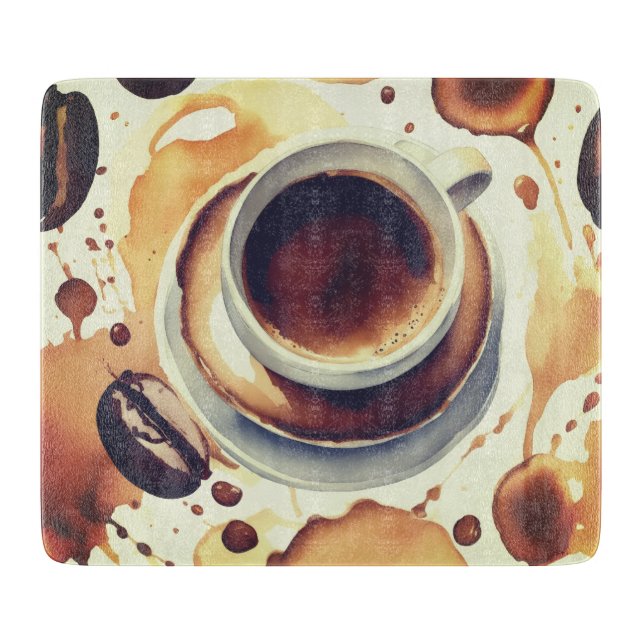 Tabla De Cortar The world of coffee (Anverso)