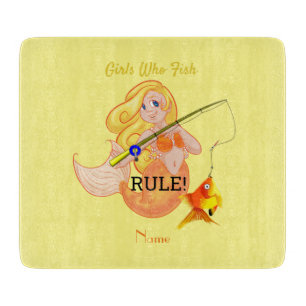 Tabla De Cortar Thunder_Cove, Chica de la sirena pesquera divertid