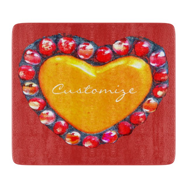 Tabla De Cortar Thunder_Cove de corazones de oro (Anverso)