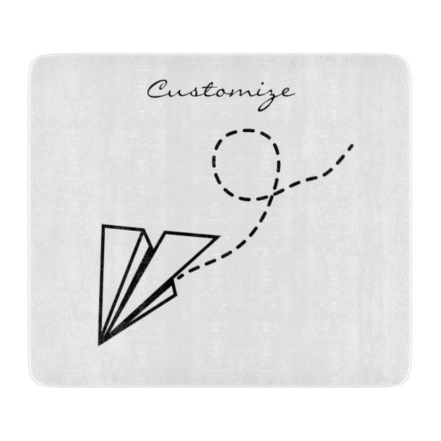 Tabla De Cortar Thunder_Cove de vuelo de avión de papel (Anverso)