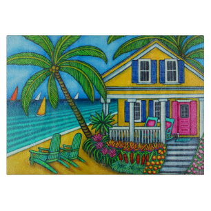 Tabla De Cortar Ticket to Paradise Cutting Board