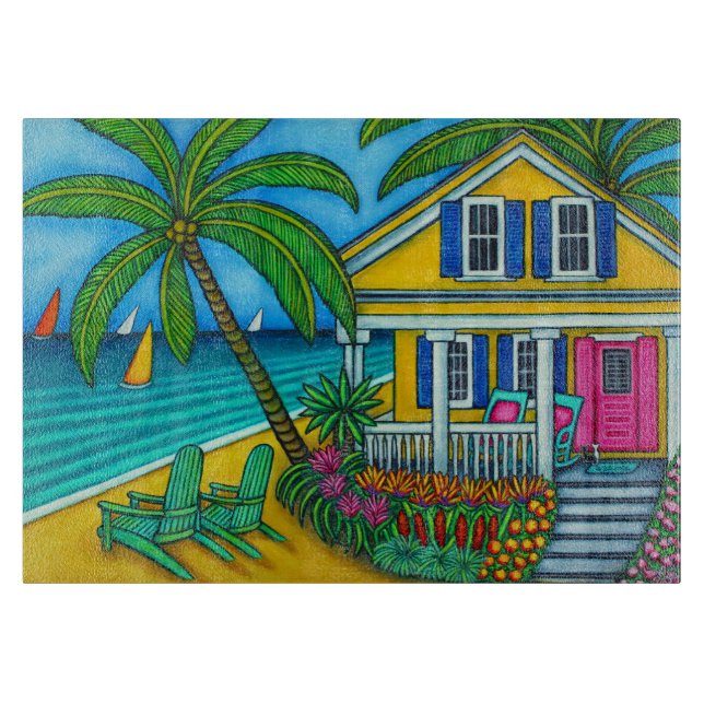 Tabla De Cortar Ticket to Paradise Cutting Board (Anverso)