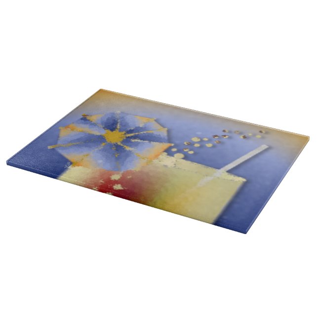 Tabla De Cortar Tiempo de coctel (Borde)