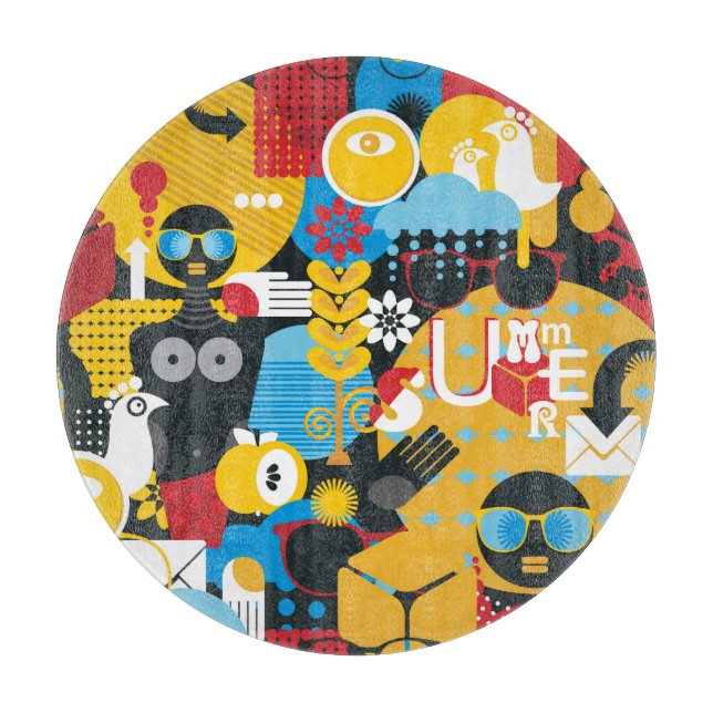 Tabla De Cortar Tiempo de verano (Anverso)