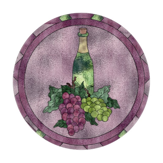 Tabla De Cortar Tiempo del vino (Anverso)