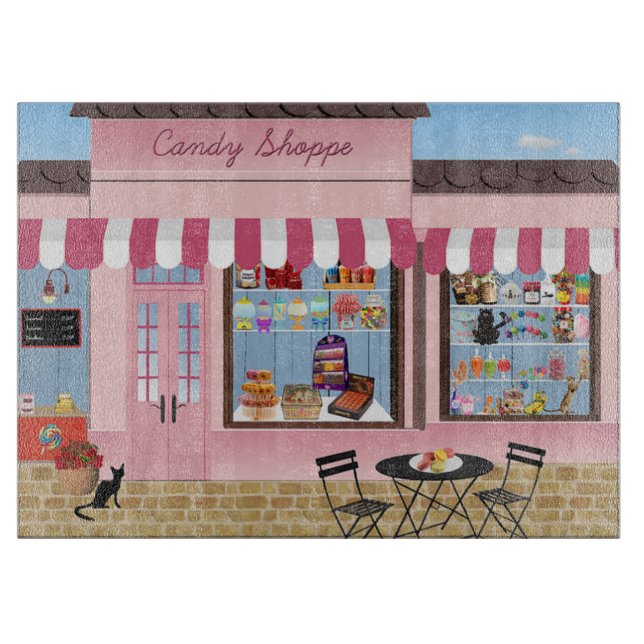 Tabla De Cortar Tienda de Dulces (Anverso)