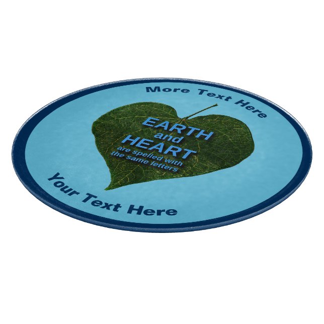 Tabla De Cortar Tierra - Anagram del corazón (Borde)