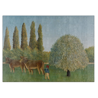 Tabla De Cortar Tierra de pradera (El Pastizal), Henri Rousseau, 1