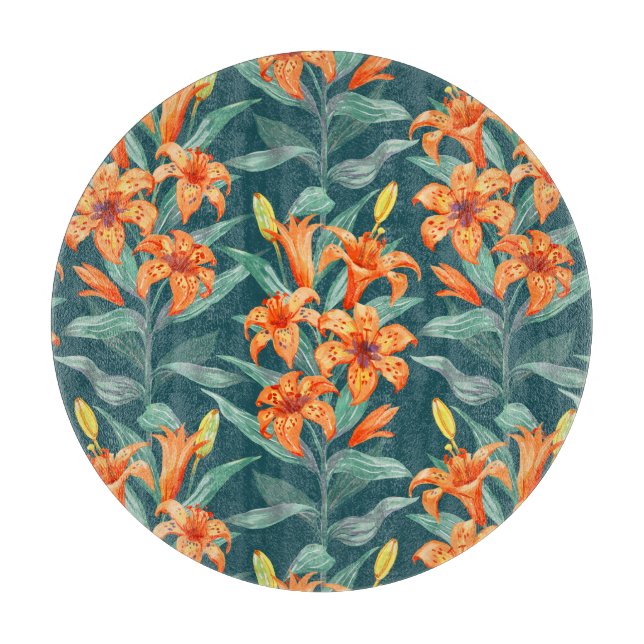 Tabla De Cortar Tiger Lily (Anverso)