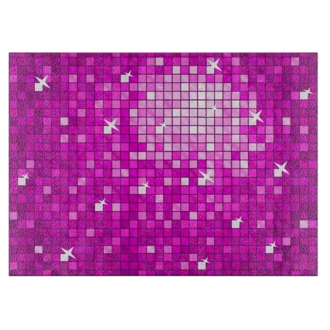 Tabla De Cortar Tiles de disco Pink (Anverso)