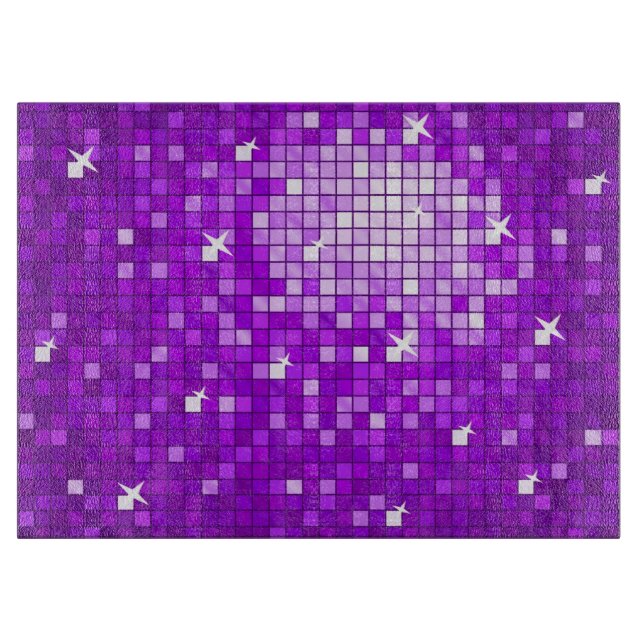 Tabla De Cortar Tiles Disco Púrpura (Anverso)