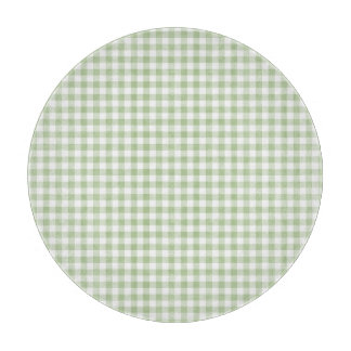 Tabla De Cortar Tiny Sage and White Gingham