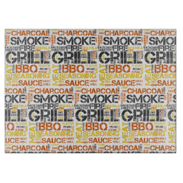 Tabla De Cortar Tipografía BBQ Grill Master