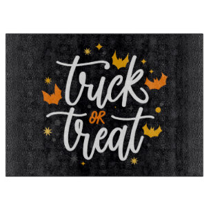 Tabla De Cortar Tipografía de Truco o Trato