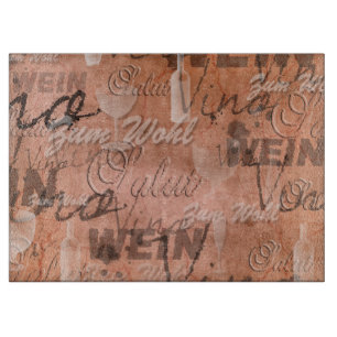 Tabla De Cortar Tipografía del vino