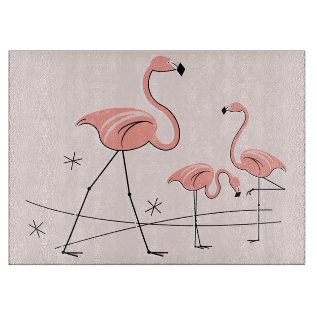 Tabla De Cortar Tiro rosa Flamingo 2 tablero de corte (Anverso)