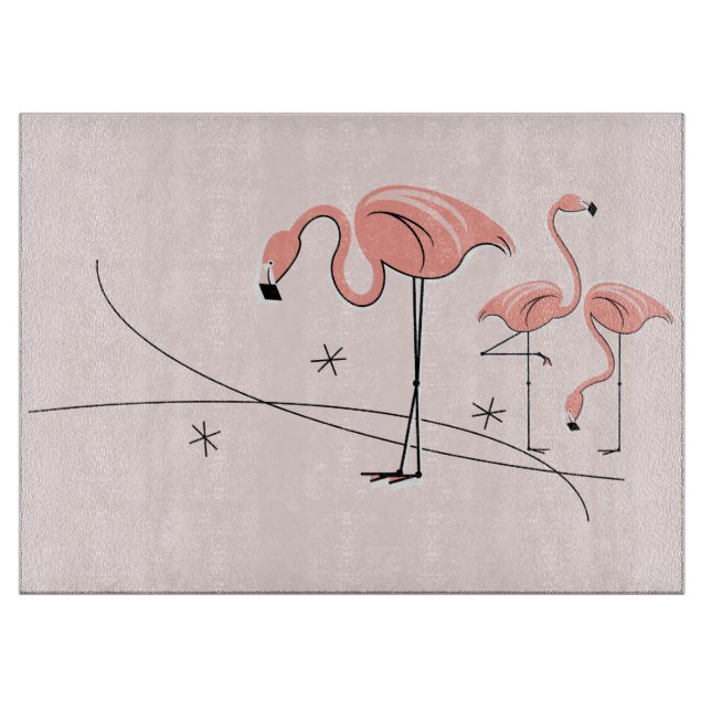 Tabla De Cortar Tiro rosa Flamingo 3 tablero de corte (Anverso)