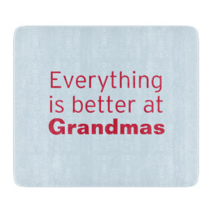 Tabla De Cortar Todo es mejor en la abuela