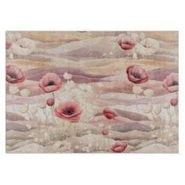 Tabla De Cortar Tono crema burdeos Rubor floral Despedida de solte