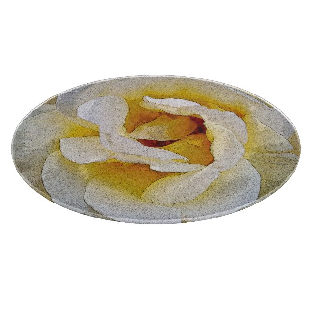 Tabla De Cortar tonos blancos a amarillos (Borde)