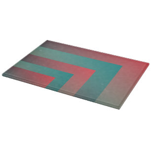 Tabla De Cortar tonos de azul verde coral