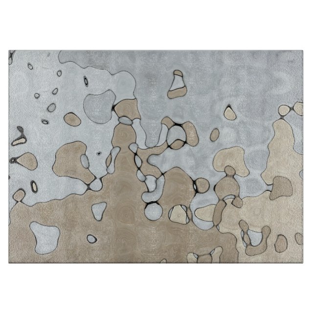 Tabla De Cortar Tonos de la Tierra apagados (Anverso)