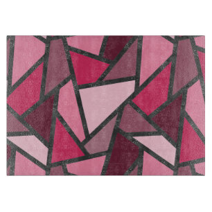 Tabla De Cortar Tonos de vidrio tintado rosa