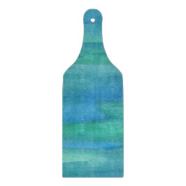 Tabla De Cortar Tonos terrestres azules y verdes