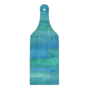 Tabla De Cortar Tonos terrestres azules y verdes