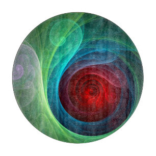 Tabla De Cortar Tormenta roja Floral Moderno Resumen Patrón de col