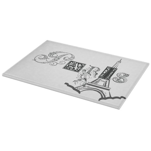 Tabla De Cortar Torre Eiffel de París (Borde)