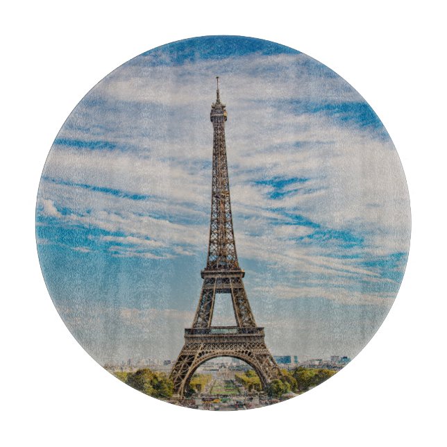Tabla De Cortar Torre Eiffel en París (Anverso)