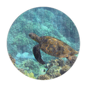 Tabla De Cortar tortuga en el mar