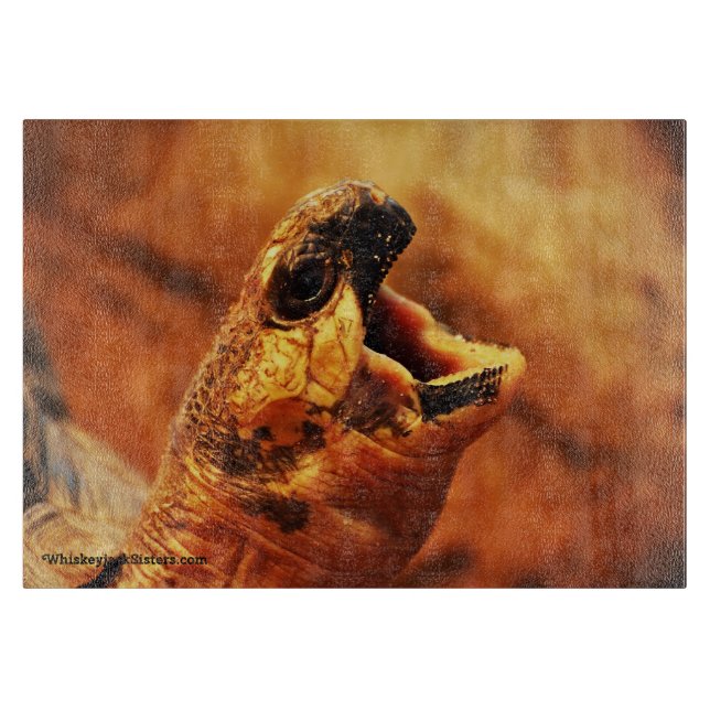 Tabla De Cortar Tortuga irradiada de bostezo (Anverso)