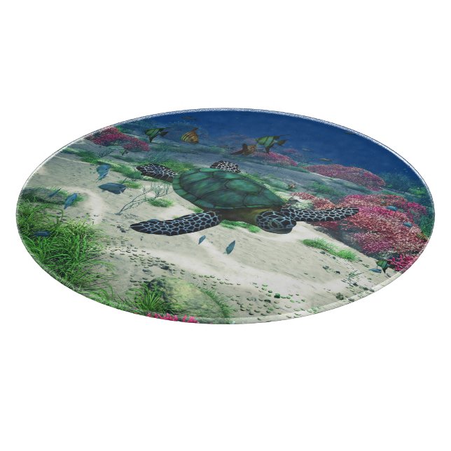 Tabla De Cortar Tortuga marina (Borde)