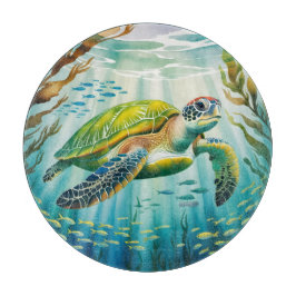 Tabla De Cortar Tortuga pintada