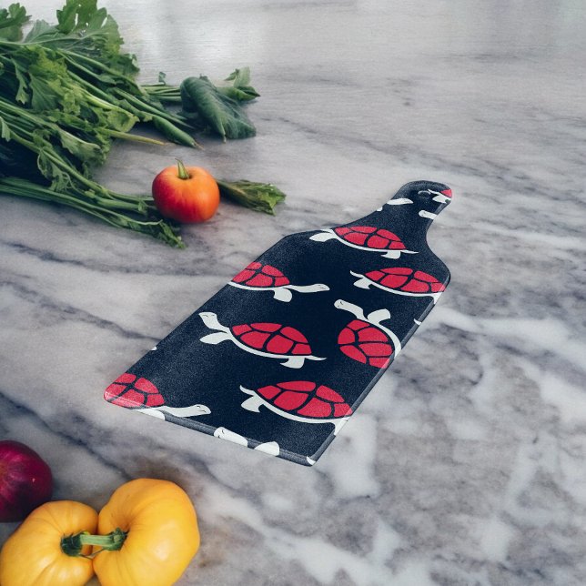 Tabla De Cortar Tortuga temática oscura (Chopping Board)