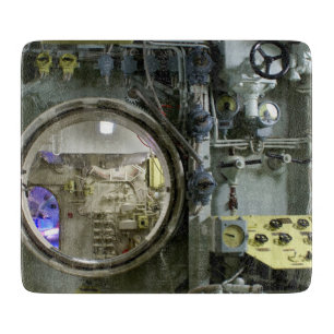 Tabla De Cortar tramar un antiguo submarino retro