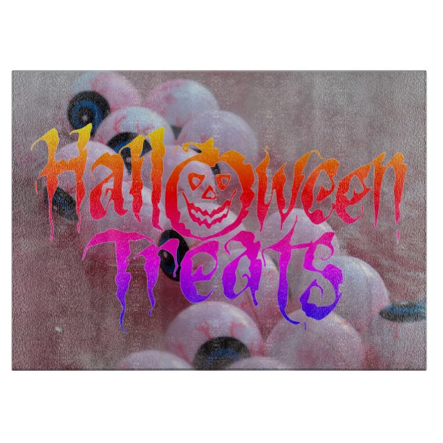 Tabla De Cortar Tratamientos de Halloween (Anverso)