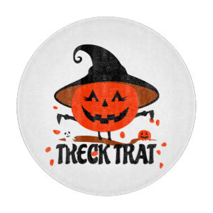 Tabla De Cortar Treck Trat Pumpkin Sonriente