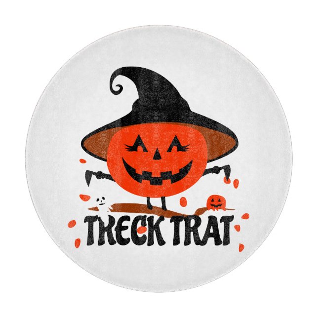 Tabla De Cortar Treck Trat Pumpkin Sonriente (Anverso)