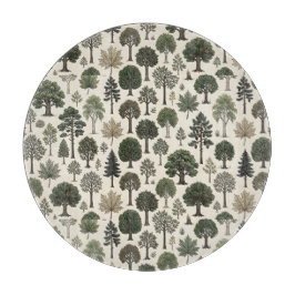 Tabla De Cortar Trees Pattern