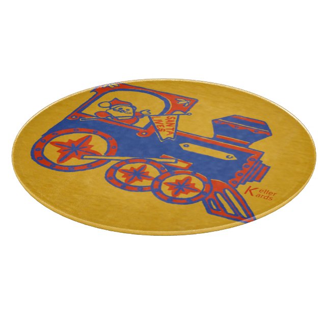 Tabla De Cortar Tren de Santa (Borde)