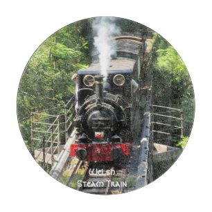 Tabla De Cortar Tren de vapor galés.
