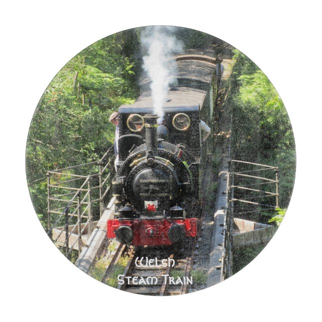 Tabla De Cortar Tren de vapor galés. (Anverso)