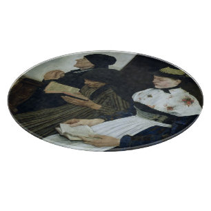 Tabla De Cortar Tres mujeres en la iglesia, 1882