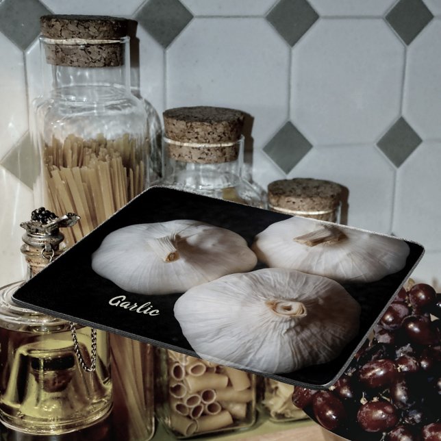 Tabla De Cortar Tres ropas enteras de ajo blanco (Subido por el creador)